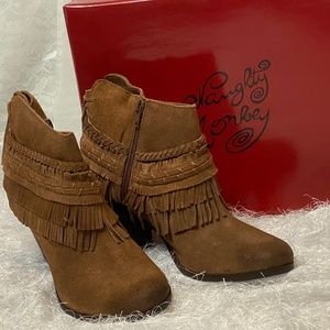 Naughty Monkey Fringed Ankle Boots